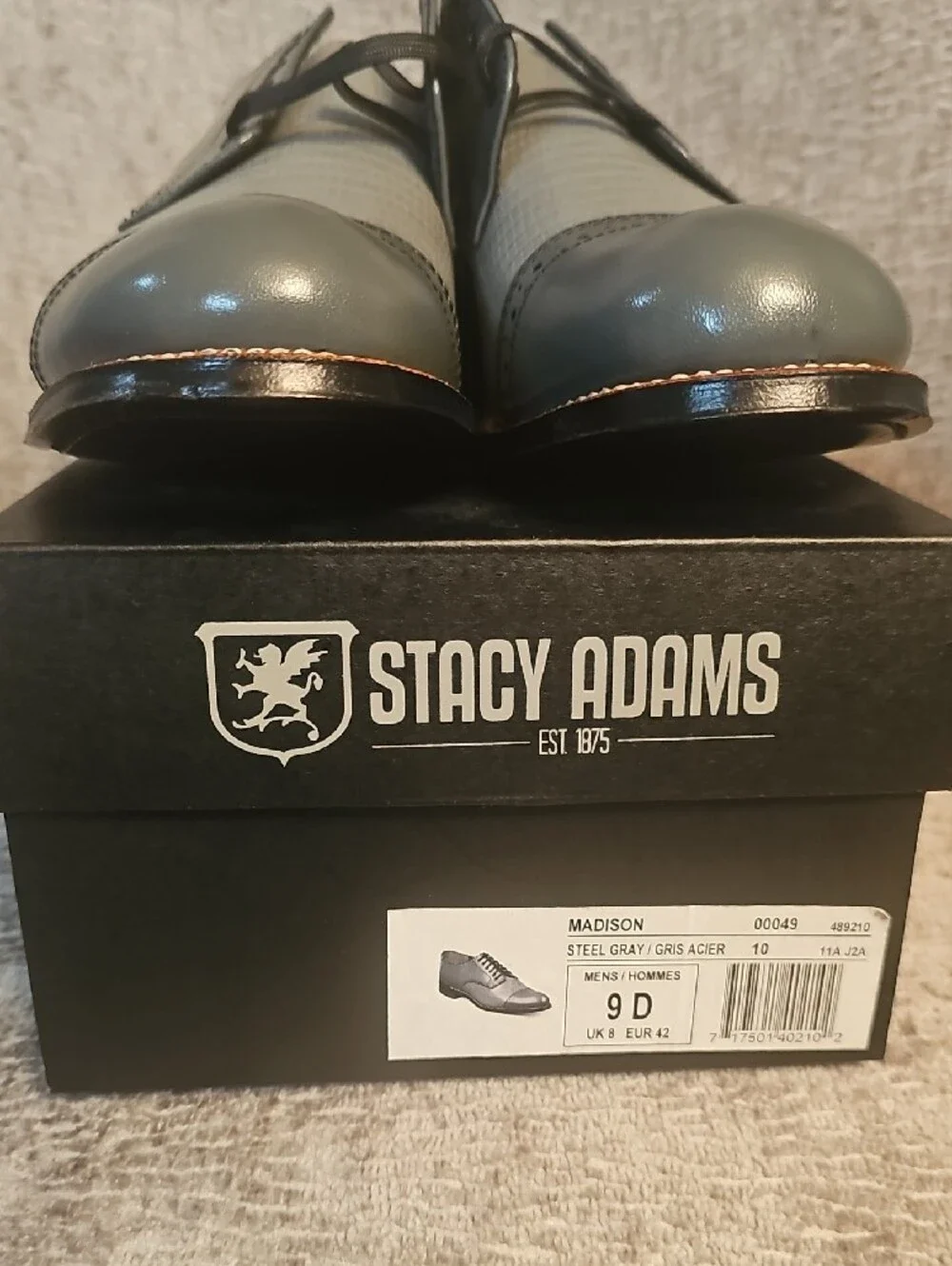 Stacy Adams MADISON Lizard Cap Toe Oxford by Stacy Adams Shoe Gray